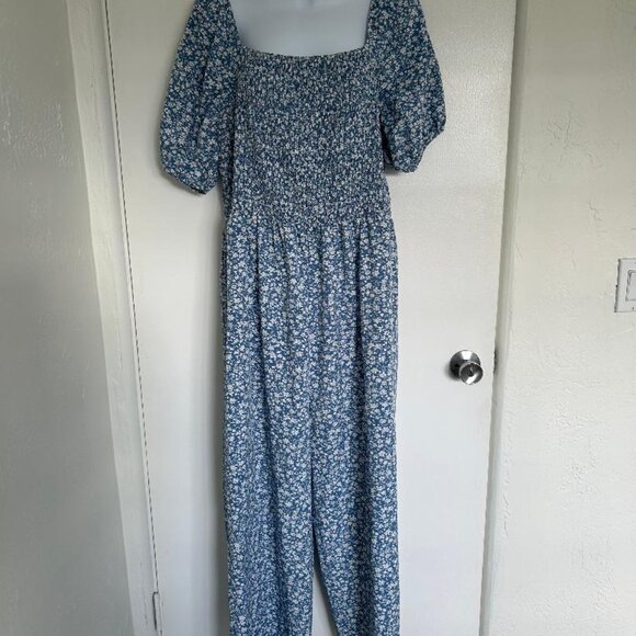 Blue Peasant Paisley Jumpsuit XL - Gorgeous, Lightweight j1 - Picture 2 of 2